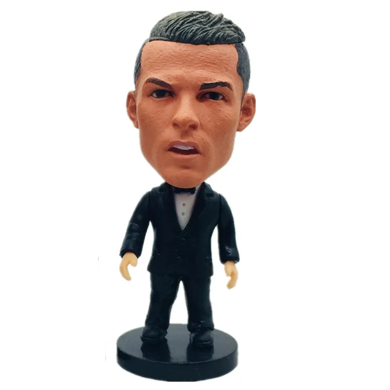 2.5Inch Soccer Player Collection Stars in Formal Attire Figurines Miniature Action Figures