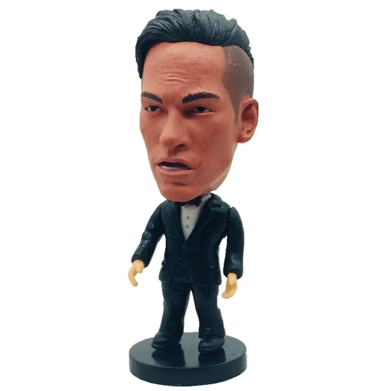 2.5Inch Soccer Player Collection Stars in Formal Attire Figurines Miniature Action Figures