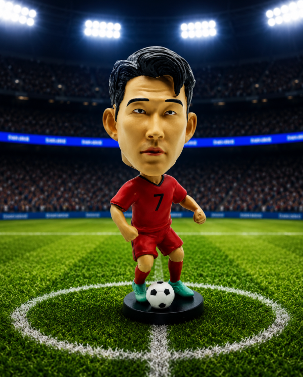 Soccer Dolls Bobblehead Heungmin 10Cm Height V2