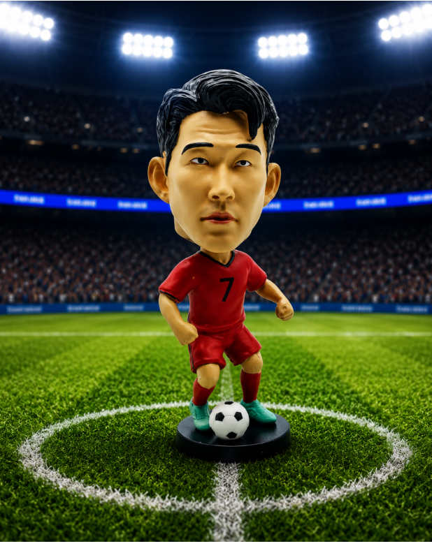 Soccer Dolls Bobblehead Heungmin 10Cm Height V2