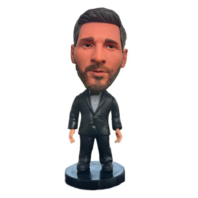 2.5Inch Soccer Player Collection Stars in Formal Attire Figurines Miniature Action Figures